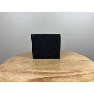 Authentic Gucci Vintage Bifold Wallet Black GG